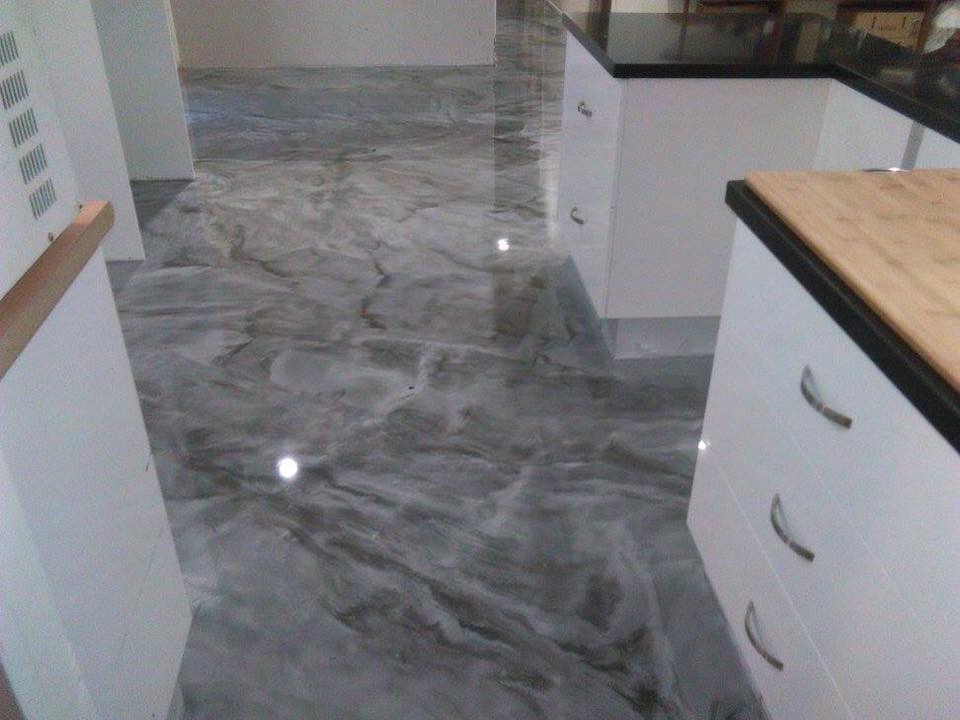 Epoxy Coated Kitchen Flooring Glen Alpine